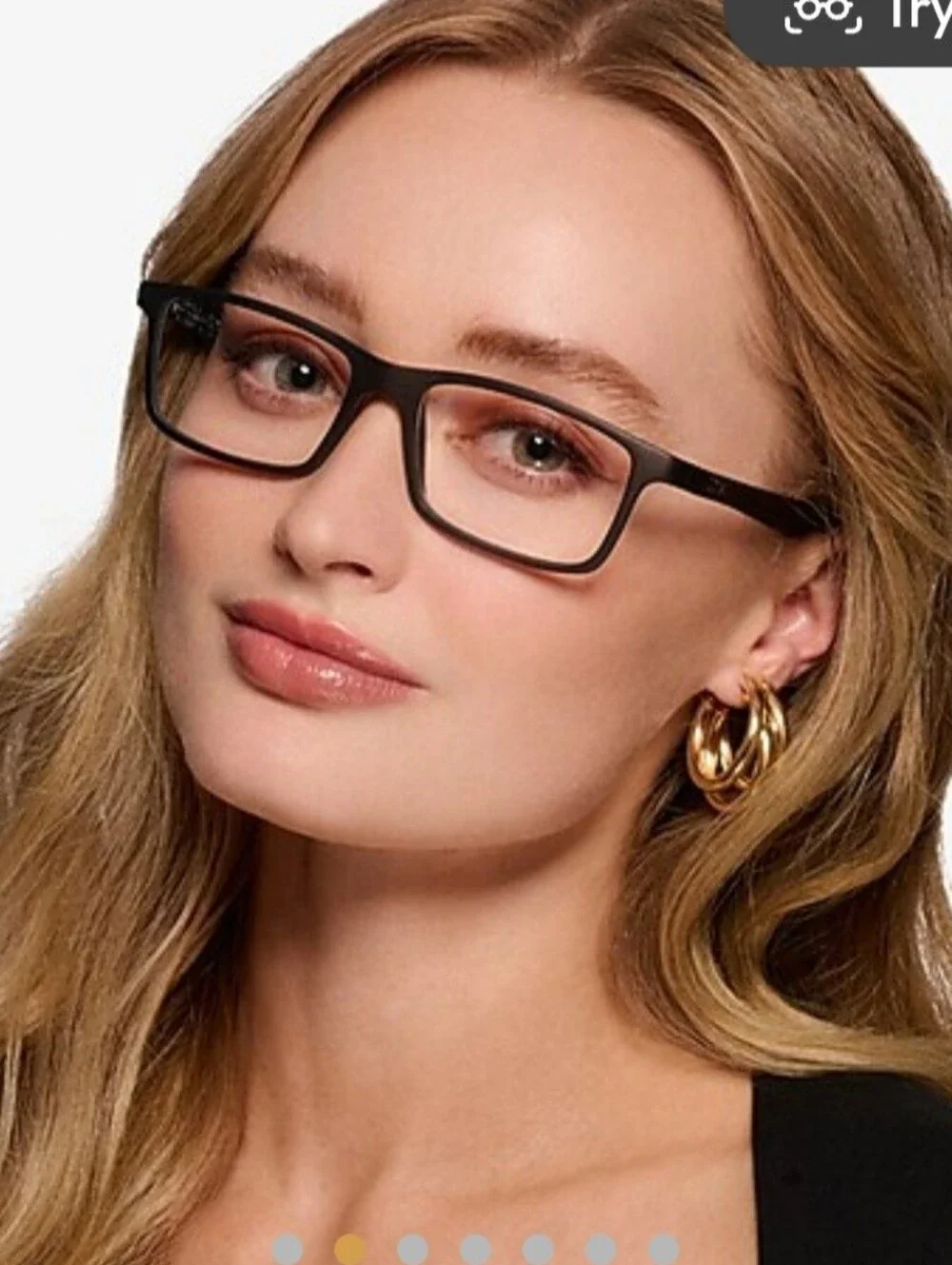 Ray-Ban RB8901 Rectangle Black Matte Eyeglasses Frames Only